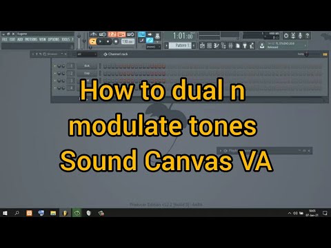 How to Dual and modulate Sound Canvas VA tones in fruity loops Please subscribe