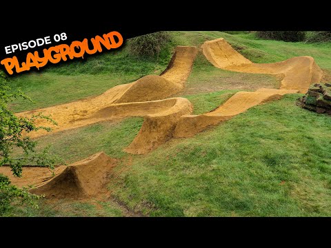 IT’S COMPLETE!! BUILDING AND RIDING THE FULL DIRT JUMP LINE!!