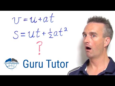 Deriving the Equations of Constant Acceleration (the suvat Equations)