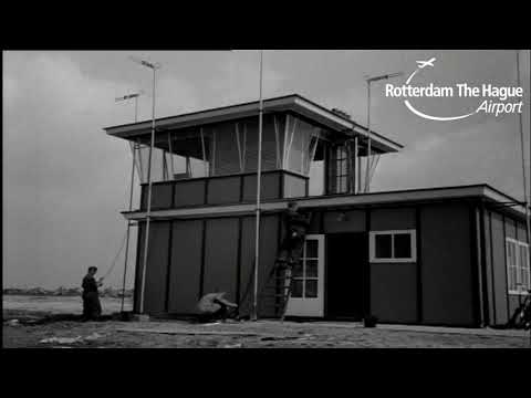 Opening 'Vliegveld Zestienhoven' in 1956 - Polygoon Journaal