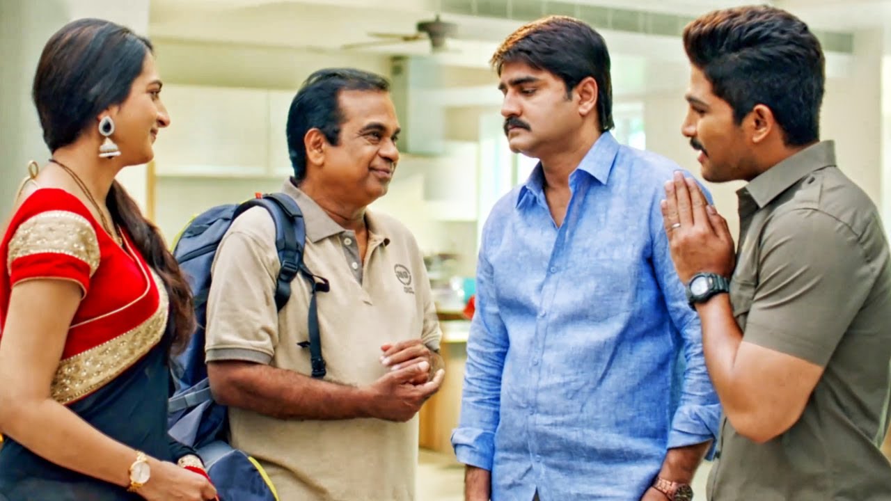 Brahmanandam अल्लू अर्जुन के पापा से मिलने आये हैं | #Sarrainodu फिल्म