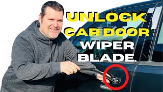 How unlock a Car or Truck Door ( Without Keys)Wiper Blade?