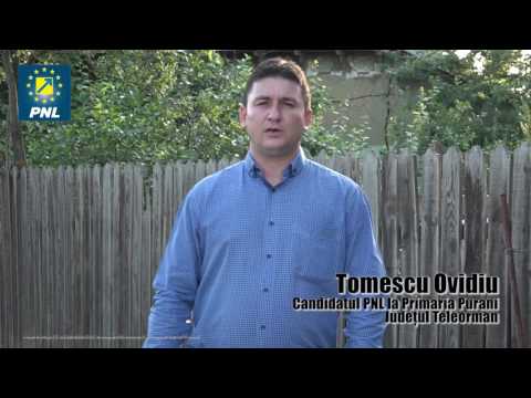 PNL Teleorman - Alegeri Locale Comuna Purani - Candidat Primarie Tomescu Ovidiu