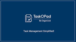 TaskOPad video