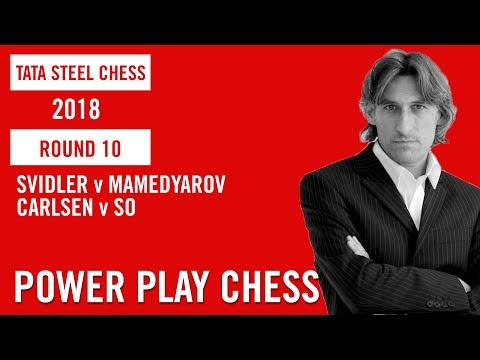 Tata Steel Chess 2018, Round 10 Svidler v Mamedyarov and Carlsen v So