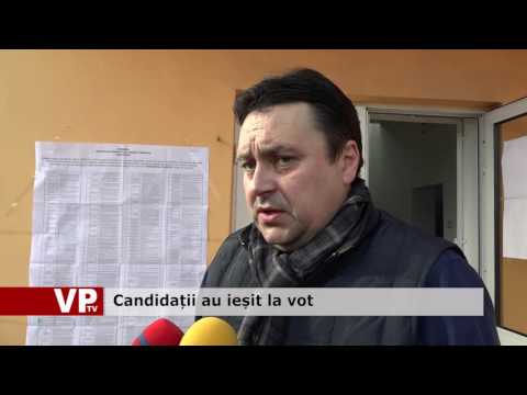 Candidații au ieșit la vot