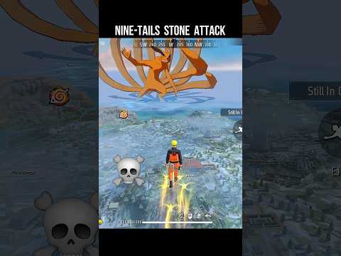 Nine Tails Stone Attack 🔥 Free Fire X Naruto | Kurama Update #srikantaff