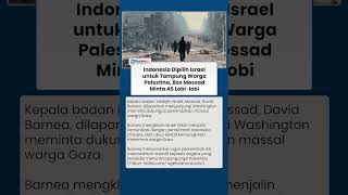 Israel Minta AS Lobi-lobi Indonesia untuk Tampung Warga Gaza, Rencana Pemindahan Massal
