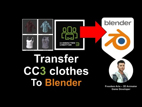 Character Creator 3 Clothes to Blender - Full TutorialTutorial