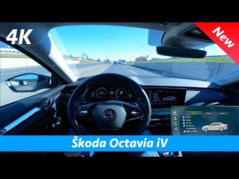 Škoda Octavia iV 2021 - POV Test drive & review in 4K | Hybrid mode CRAZY low fuel consumption!