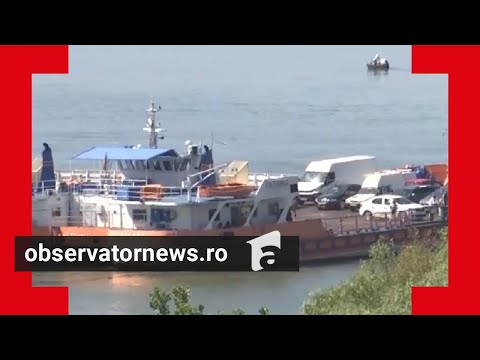 Dunărea, la cel mai debit din ultimii 30 de ani. Trecerea cu bacul în Portul Bechet, suspendată