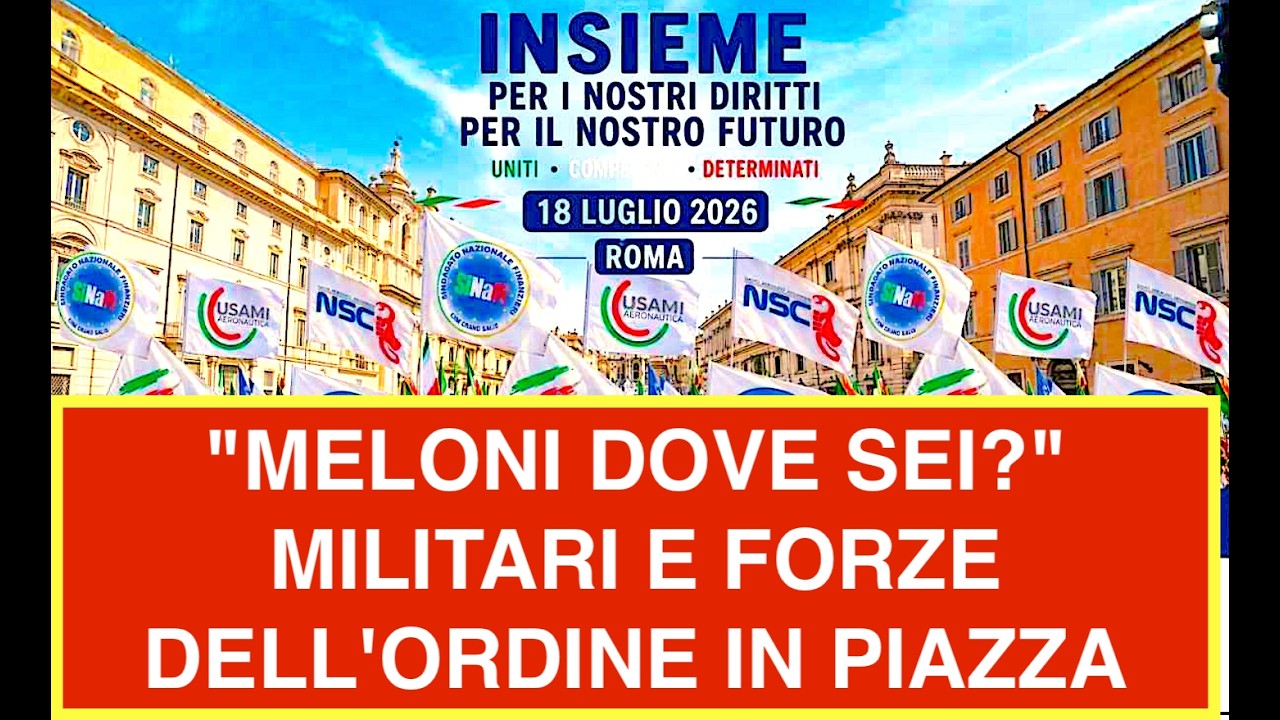 "MELONI DOVE SEI?" MILITARI E FORZE DELL'ORDINE IN UNA STORICA PROTESTA DI PIAZZA