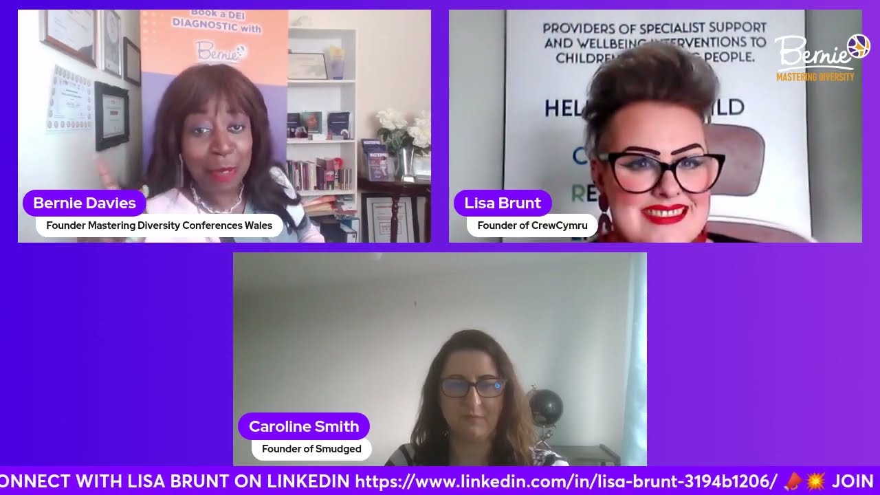 Host Bernie Davies, with Lisa Brunt and Caroline Smith! - YouTube