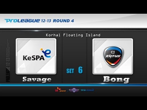 [04.07] Savage(8th) vs Bong(CJ) ZvP 6SET Korhal Floating Island -Starcraft2,esportstv,SPL