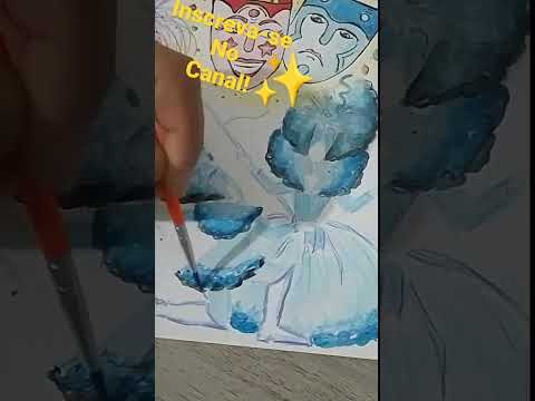 Pintando mestre Sala e porta bandeira #shorts #fatima #desenhando #desenhar #arte