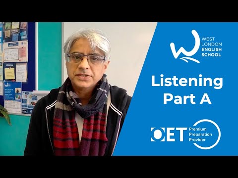 Listening Part A lesson - Occupational English Test (OET) with Harmi at West London English School