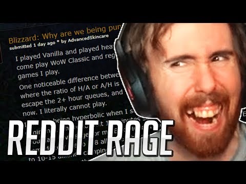 Asmongold Gets MAD Reading Classic WoW Reddit Post Regarding Faction Imbalance in Classic