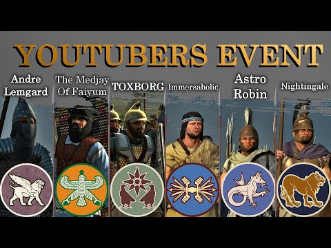 HUGE 3V3 Multiplayer Battle! - Total War Rome 2 [Divide Et Impera] - YouTubers Event