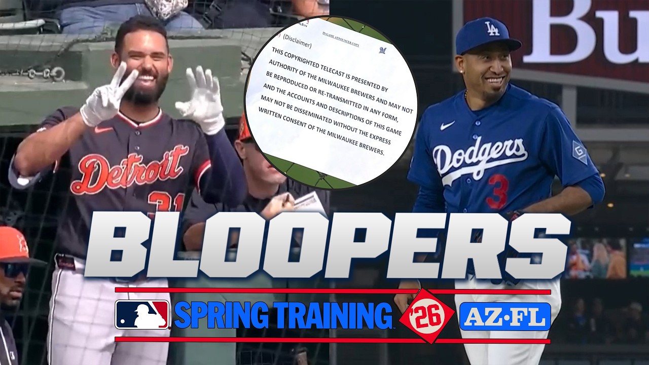 MLB's Bloopers and Oddities from 2026 Spring Training 😂 (Dugout giggles, loose disclaimers, more!)