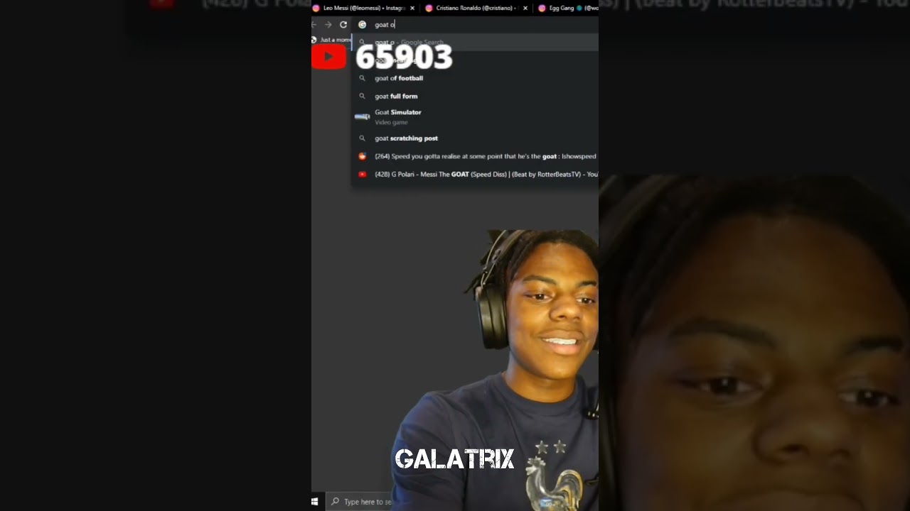 Ishowspeed Reacts To Messi Being The Goat Of Football! 😂