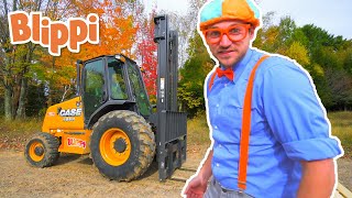 Download lagu Blippi Learns about Forklifts | Construction Trucks for Children | Moonbug Kids mp3