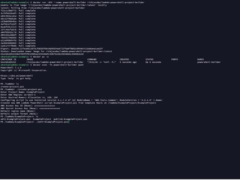 Lambda Powershell Project Builder