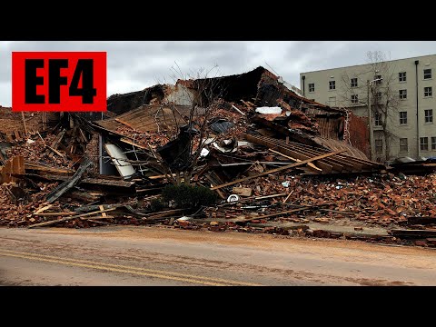 MAYFIELD Tornado Path (Short Version) - EF4 - 10th December 2021