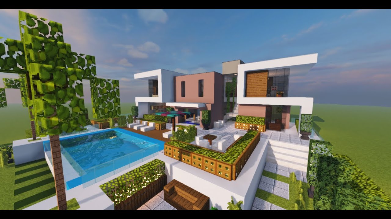 Minecraft Maps - building a modern house #2