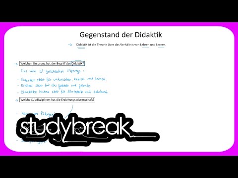 Gegenstand der Didaktik | Didaktik