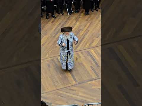 Bobover Rebbe Dances Mitzvah Tantz At His Einikel's Wedding Sivan 5785