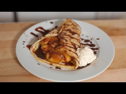 Caramelized Banana Crepe Recipe