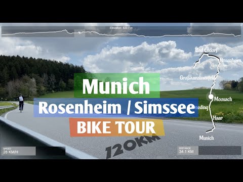 Munich - Rosenheim / Simssee Bike Tour ~120km #sunny #day #bike #tour #simssee