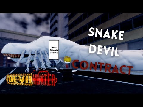 HOW TO GET THE SNAKE DEVIL CONTRACT (CHEESE METHOD) | DEVIL HUNTER