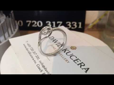 Zásnubní prsten s briliantem ( 0,20ct Vs / G ) ...18.900,- kč