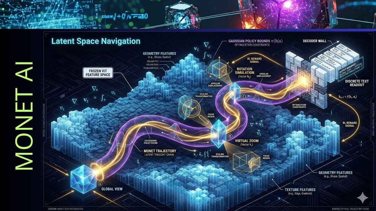 AI VISUAL Reasoning is Solved: MONET (No Pixel Space)