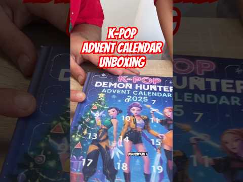 APRO CALENDARIO AVVENTO KPOP demon hunters 🤩 giorno 1  #kpop #adventcalendar #unboxing #1 #shorts