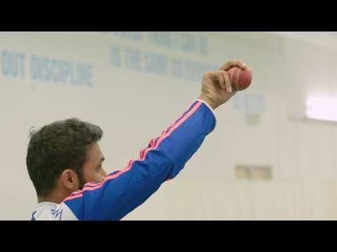 England spin bowler Adil Rashid - how to bowl a top spinner