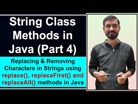 Replacing & Removing Characters in Strings (Hindi) || String Class Methods In Java by Deepak