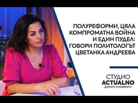 Полуреформи, цяла компроматна война и един пудел: Говори политологът Цветанка Андреева