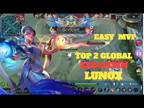 92.4% Win Rate S18 Lunox Perfect Rotation & Gank!! - Top 2 Global Lunox by 2EZ4VENN - MLBB