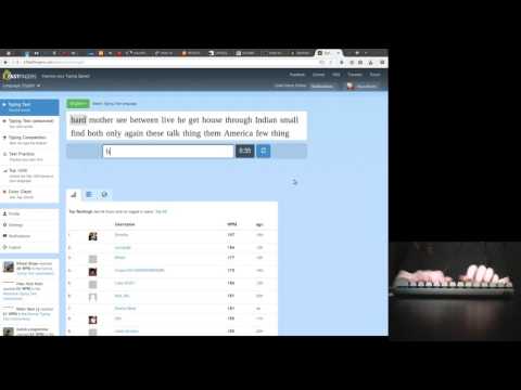10fastfingers typing test (fixed my mic!)