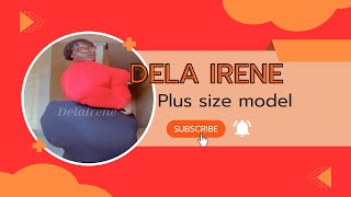 Dela Irene plus size curvy model! Plus size model dress. Top curvy fashion model!