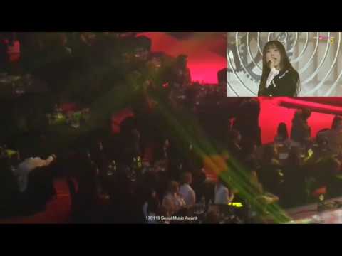 170119 EXO MAMAMOO IOI WJSN reaction to GFRIEND's Rough & Navillera Stage at SMA 2017