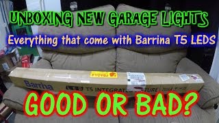 Unboxing New Bright and affordable Garage Lights(Barrina T5 LEDS)