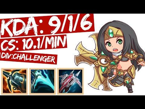 Sivir ADC vs Jhin s11 (KDA: 9/1/6): FULL GAME CHALLENGER REPLAY