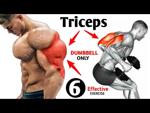 Tricep workout with dumbbells ( 6 effective exercise )