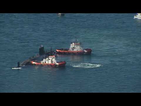 Nuclear Sub HMS Talent sails into Naval Base for routine visit