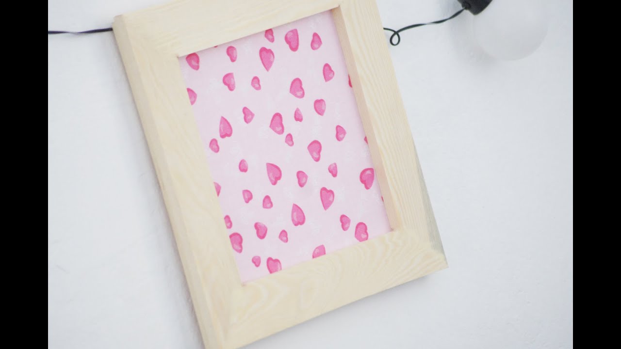 Prezent na walentynki // ramka na zdjęcia z sercami