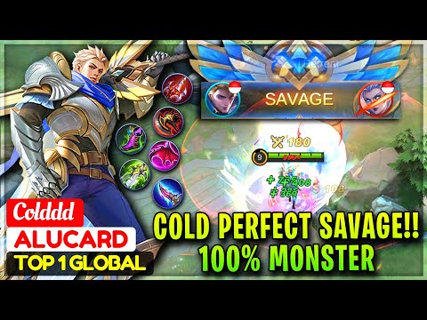 COLD PERFECT SAVAGE!! 100% Monster [ Top 1 Global Alucard ] Vinny Hong AKA Colddd - Mobile Legends