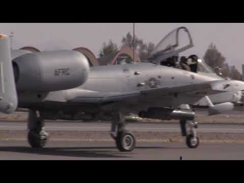 USAF A-10 Thunderbolt II Close Air Support Aircraft Take-Off | Kandahar Airfield, Afghanistan 2018